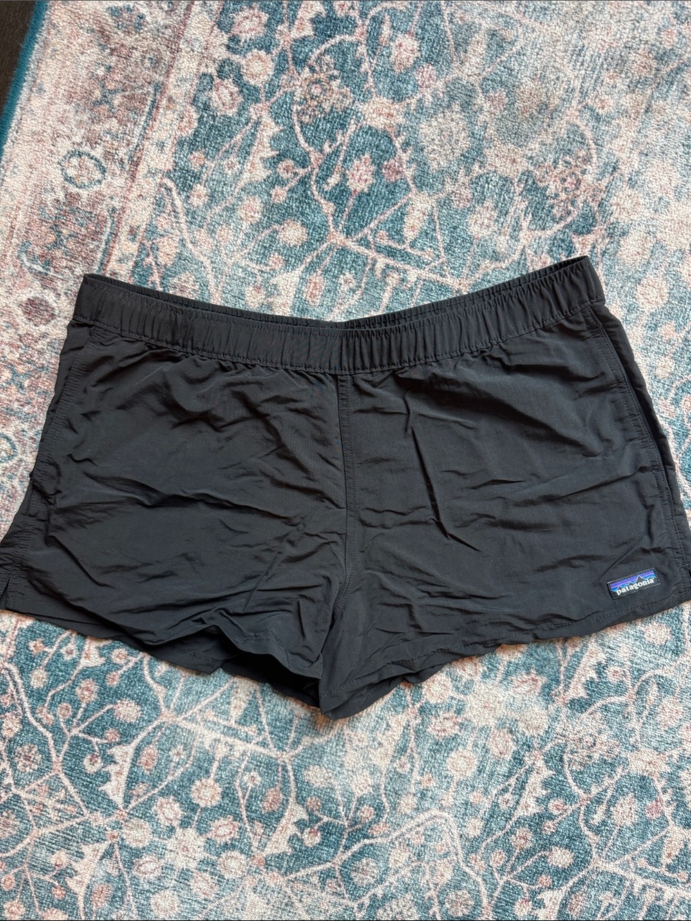 Patagonia Black Women's Lightweight Running Shorts, Size Large